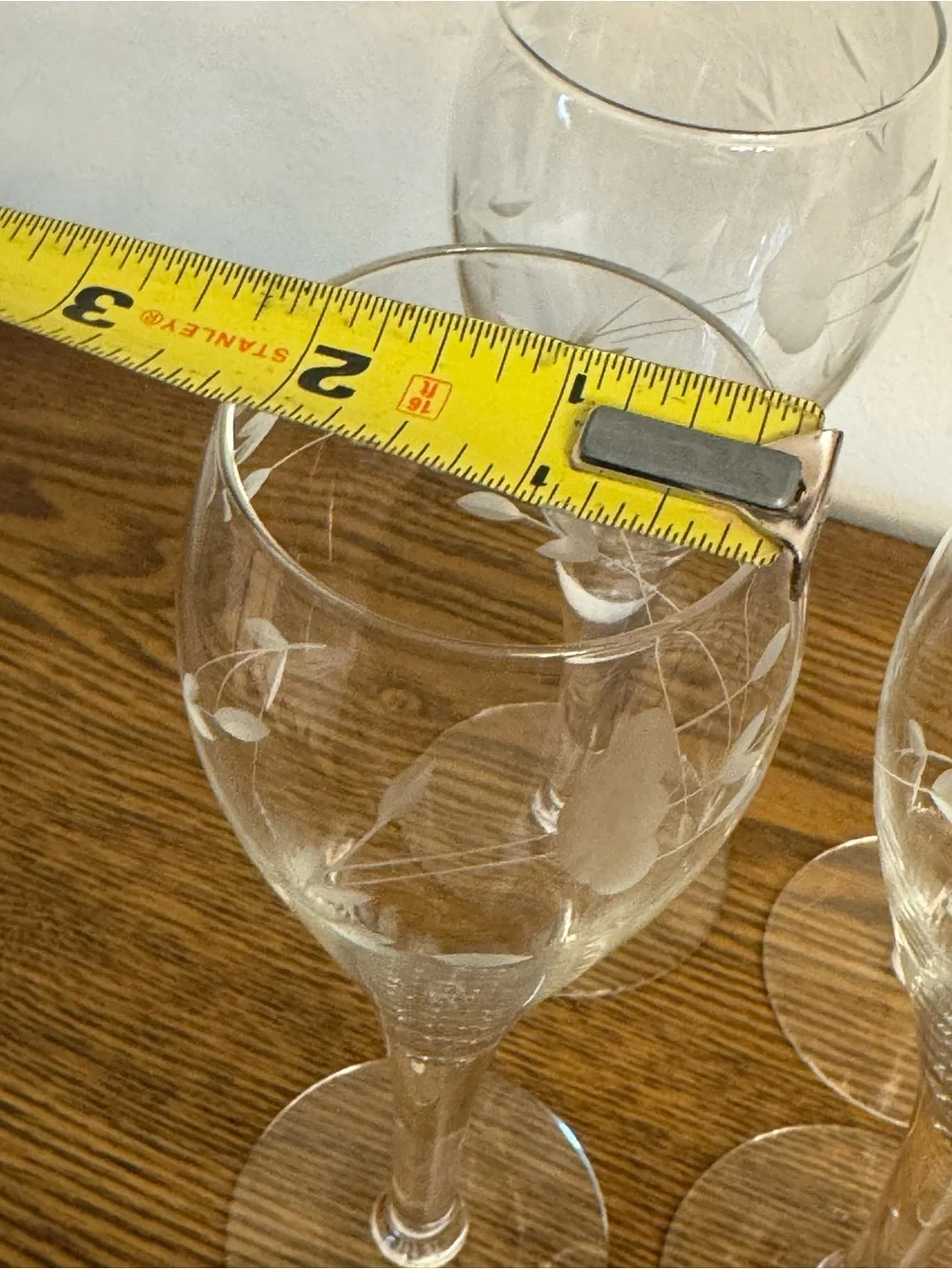 4 vintage Princess House crystal Champagne glasses in the classic 